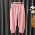 GC Children Long Pants Breathable Skin Friendly High Elastic Machine Washable Solid Color Trousers Suitable For Children 1-8 Years.