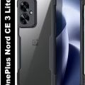 Back Cover for OnePlus Nord CE 3 Lite 5G (Transparent, Black).