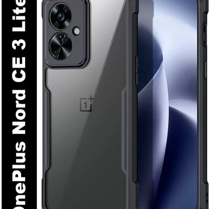 Back Cover for OnePlus Nord CE 3 Lite 5G (Transparent, Black)