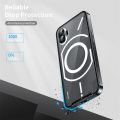Shockproof Case for Nothing Phone 1 magsafe Magnetic Metal Frame Phone Cover for Nothing Phone one 1 Wireless charging Cases.