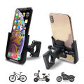 Metal Bike Mobile Holder For mobile phone bracket motorcycle bicycle takeaway rider -Black Easy to Use and Maintain C1. 