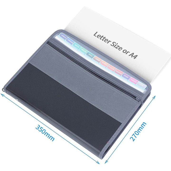 NCANRUI%2013%20Pocket%20File%20Folder%20Storage%20Rack,File%20Box%20Storage%20Bag,with%20Zipper,%20Suitable%20for%20A4%20Paper,%20Banknotes,Document%20Receipt%20A%20-%20Image%203