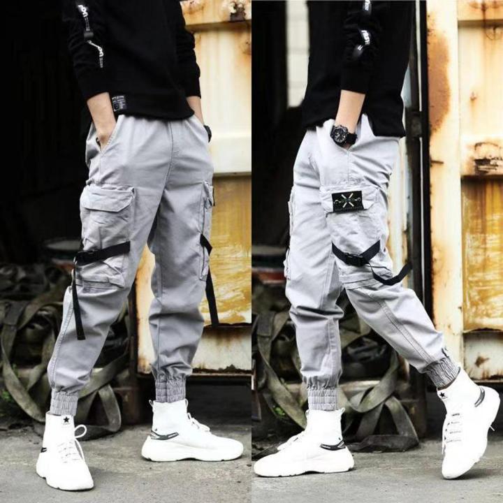 Cargo Pants Men Vintage Fashion Male hop Black Greyckets Joggers Pants Man Safari Style Sweatpants Overalls 5XL Daraz .bd