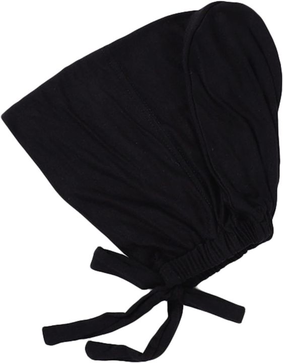 2%20pis%20Women%20Under%20Scarf%20Hat%20Solid%20Hijab%20Cap%20Muslim%20Under%20Scarf%20Hijab%20Cap%20with%20Tie-Back%20Closure%20-%20Image%202