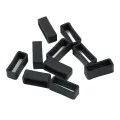 20x Silicone Watchband Strap Loops Black Watch Strap Holder Fastener Rings, Wristwatch Keeper Retainer Smart Watch Band Repair , 12mm 18mm. 