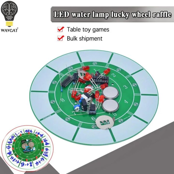 WAVGAT Raffle game kit LED water Lamp wheel of Fortune make DIY learn ...