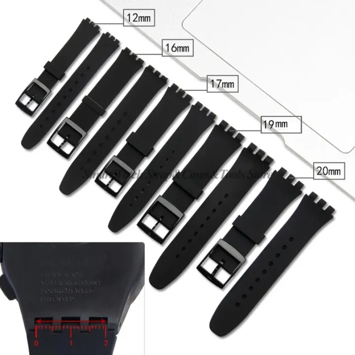 12mm%2016mm%2017mm%2019mm%2020mm%20Soft%20Silicone%20Bracelet%20for%20Swatch%20Colorful%20Transparent%20Watchband%20Watch%20Strap%20Replacement%20with%20Tool%20-%20Image%203
