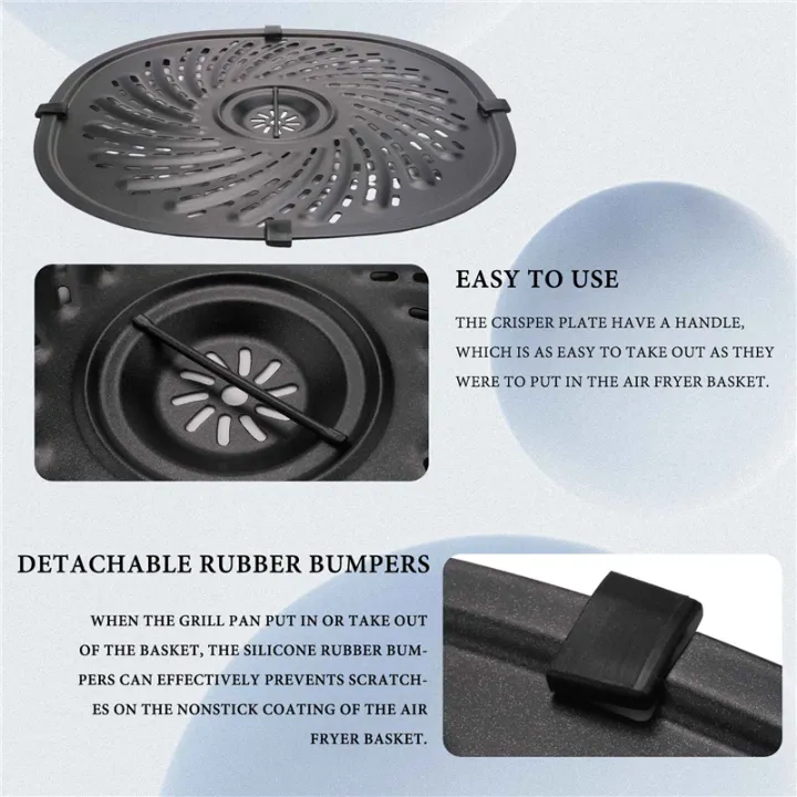 Air%20Fryer%20Replacement%20Grill%20Pan%20for%20Power%20XL%20Gowise%207QT%20Air%20Fryers,Nonstick%20Coating%20Crisper%20Plate,Air%20Fryer%20Part%20-%20Image%206