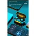 Mini TWS Bluetooth 5.4 Wireless Earbuds with Wireless Charging Case Invisible Mini Bluetooth Earphones Easy Install Easy to Use Black. 