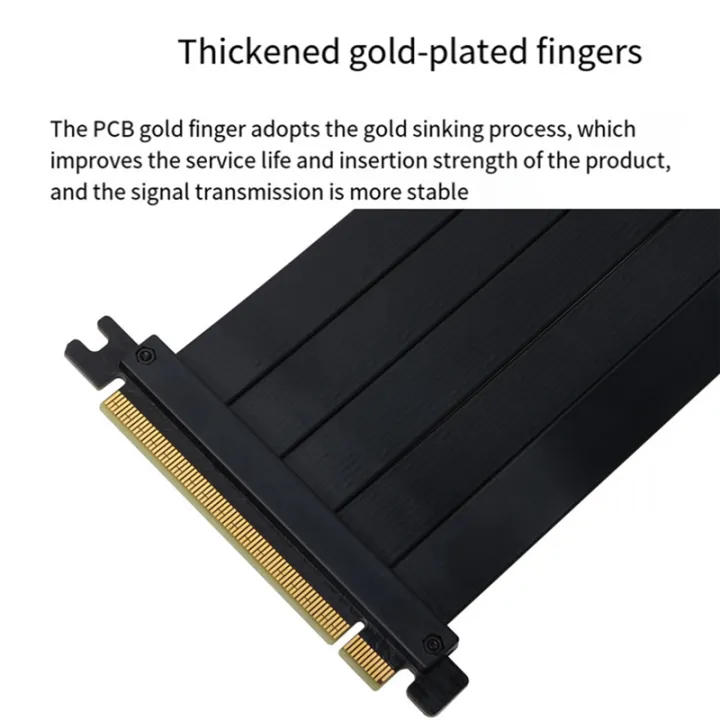 X16%20Extension%20Cable%20Metal%20X16%20Extension%20Cable%20PCIe%204.0%20300mm%2090%C2%B0%20PCIe%20Connector%20Extension%20Cable%20Compatible%20With%20PCIe%203.0%20Systems%20-%20Image%202