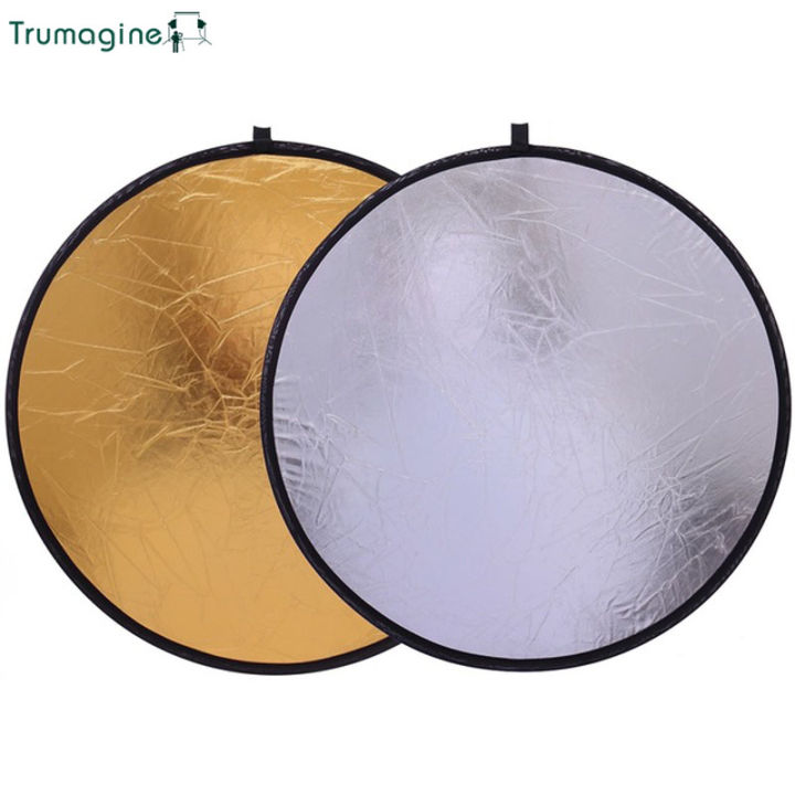 30CM/12'' 2 In 1 Portable Collapsible Light Round Reflector diffuser ...