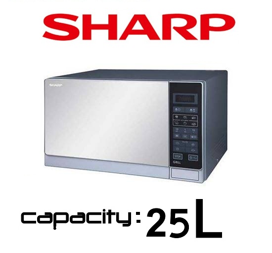 Sharp Microwave Oven R-75Mt(S) with 315mm Diameter Turntable Capacity - 25 Litre