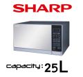 Sharp Microwave Oven R-75Mt(S) with 315mm Diameter Turntable Capacity - 25 Litre.