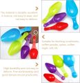 "Small Pet Design 4-Piece Measuring Spoon Set - Multi-Color Plastic for Baking Accuracy - 1 Set".