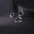 ZS 16G Cone Septum Ring Stainless Steel Horseshoe Nose Piercing Spike Lip Rings Black Color Tragus Helix Earring Body Jewelry. 