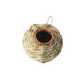 Wholesale straw round bird's nest hand-woven DIY creative gardening decoration birdcage cross-border source one piece dropshipping.