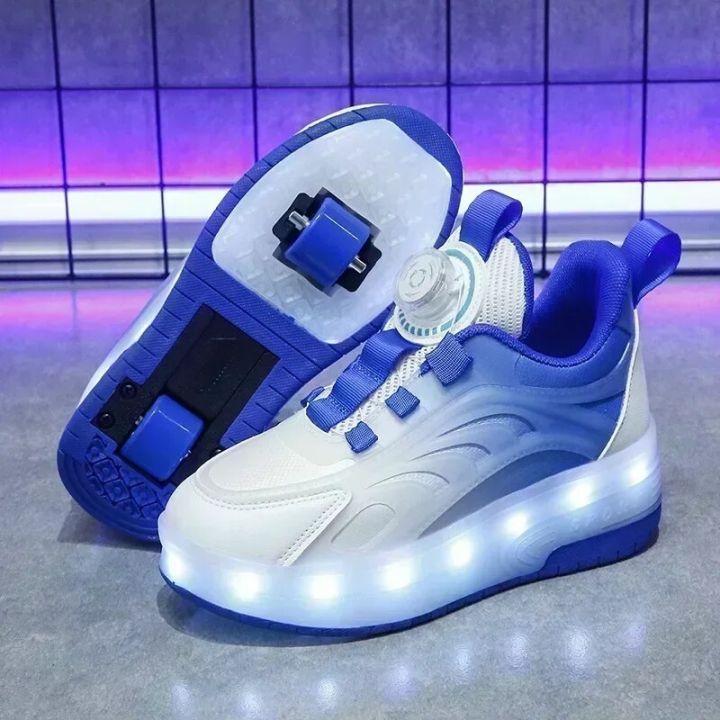 Children's%20Kids%20Boys%20Girls%20USB%20Charging%20Glowing%20Casual%20Sneakers%20Led%20Light%20Wheels%20Outdoor%20Parkour%20Roller%20Skate%20Shoes%20Sports%20For%20-%20Image%204