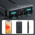 Joyroom 10000mAh Original Power Bank, JR-T012 Dual Port USB Output Power Bank - Black & White.