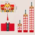 New Year Red Envelope Traditional Hongbao Lucky Money Envelope for Valentines Day Gifts 6 Card Slots. 