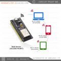 ESP32 ESP32S NodeMcu Wroom - 38 Pin Big Size Version Built-in WIFI + BLUETOOTH Module Dual Core 32BIT, 240MHZ for Robotics, IOT, DIY Electronic. Alternative of Arduino and Raspberry pi.. 