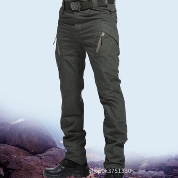 Waterproof  Tactical Pants Men Trousers Multi-pockets Training   Work Uniforms Mens Streetwear Cargo Pants
