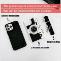 3D Retro Camera Case For iPhone 15 Pro Max 14 13 12 11 Pro Max X XR XS Max 8 Plus Lanyard Camera Shockproof Cover. 