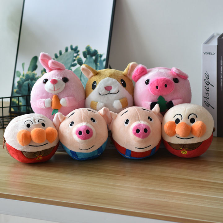 Anpanman Jumping Ball USB Charging Smart Voice Dialogue Seaweed Pig Jumping Ball Electric Plush Toy