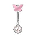 Butterfly Nurse Watch Fashion Clip-on Pendant Hanging Clock Watches Quartz Watch Nurse Doctor Accessories Pocket Watches. 