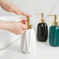 10 Oz Hand Soap Dispenser with Pump and Lotion for Bathroom (White). 