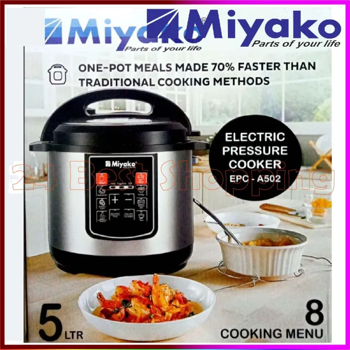 Miyako%205%20Liter%20Electric%20Pressure%20Cooker%20EPC-502%20With%208%20Cooking%20Setup%20-%20Image%202