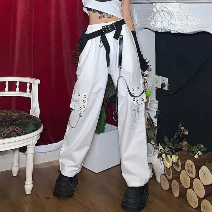 Gothic%20Harajuku%20Black%20Cargo%20Pants%20Women%20Chain%20Wide%20Leg%20Goth%20Hippie%20Streetwear%20White%20Trousers%20Loose%20Female%20Baggy%20Fashion%20Clothing%20-%20Image%206