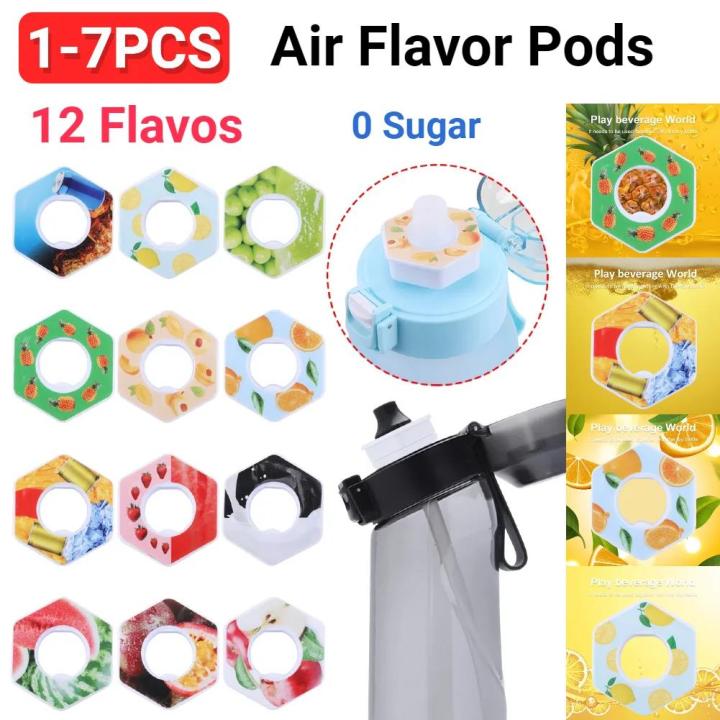 Air Flavor Pods Water Bottle Flavor Caps 0 Sugar Fruit Scent Pods Non Toxic Water Cup Scented Pods Creative for Drinking Water