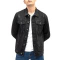 Black Colour Exclusive design premium quality Denim Winter Jacket For Men. 