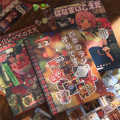 Sticker Book Japanese Manga-Style Romantic Memory Series Cruising Memories, 45 Pages Coated Paper Collection.