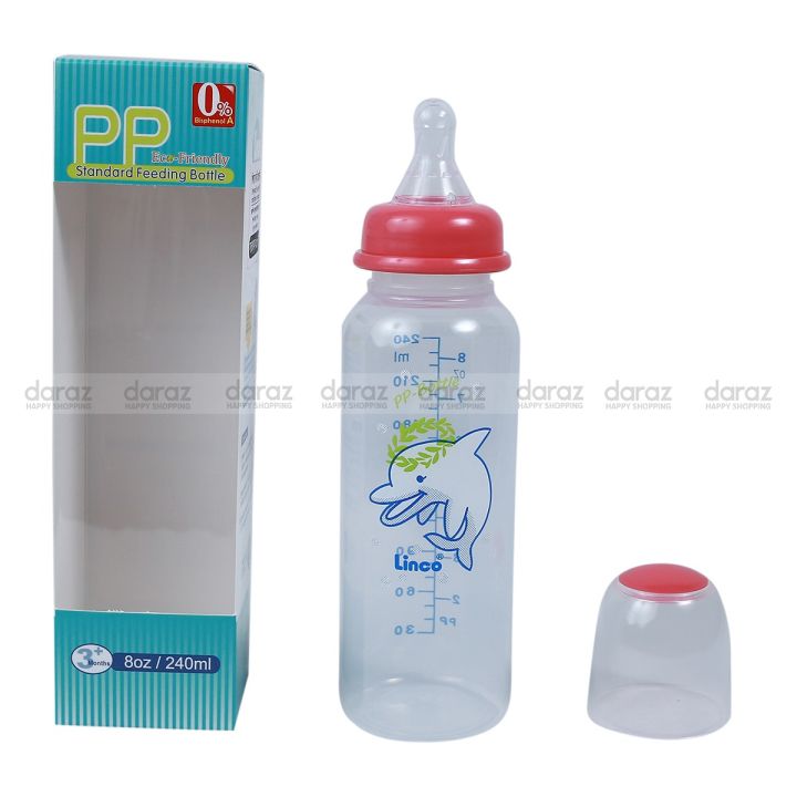 Linco Baby Feeder 8 OZ Standard Neck PP/ BPA (240 ML)