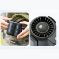 USB Portable Personal Hanging Waist Fan 4500MAh Recharge Wearable Electric Fan Outdoor Sports Air Conditioner Fan.