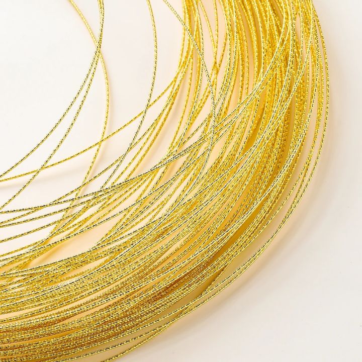 2M 14K/18K Gold Color Plated Brass 0.5 0.7 0.8 1.2mm Copper Wire Embossing for Jewelry Making Handmade DIY Jewellery Material