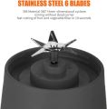 Mini USB Rechargeable Portable Electric Fruit Juicer 6 blades- Smoothie Maker - Blender. 