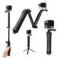 SHOOT 3 Way Waterproof Monopod Selfie Grip Tripod Mount For Gopro Hero 5 4 Session SJ4000 Xiaomi Yi 4K Sports Camera Accessories. 