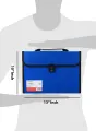 TRANBO Plastic File Folder with 12 Pockets, Handle, Index Tab, A4 Size, (Multicolor). 