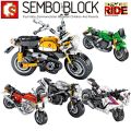 Building Blocks Technical Motorcycle City Moto Racing Motorbike Vehicles Bricks Toys Gifts For Children.
