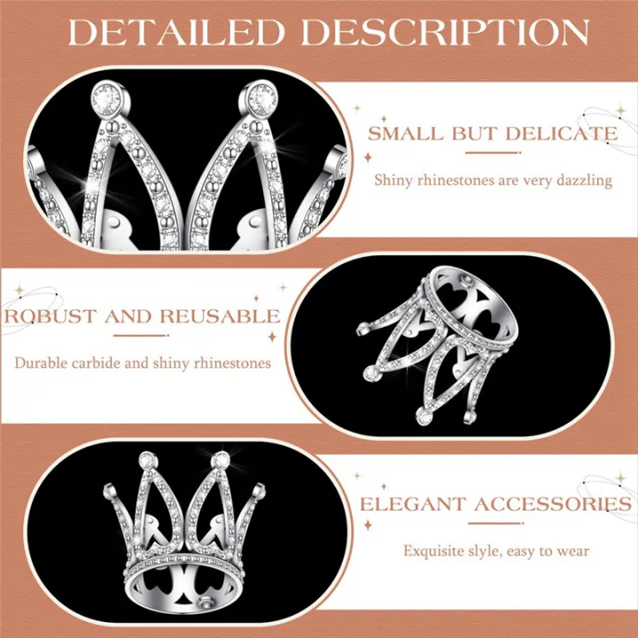 12Piece%20Crown%20Cake%20Topper%20Mini%20Baby%20Crown%20Queen%20Crown%20Small%20Princess%20Headpiece%20Cake%20Decoration%20for%20Baby%20Shower%20Decor%20-%20Image%202