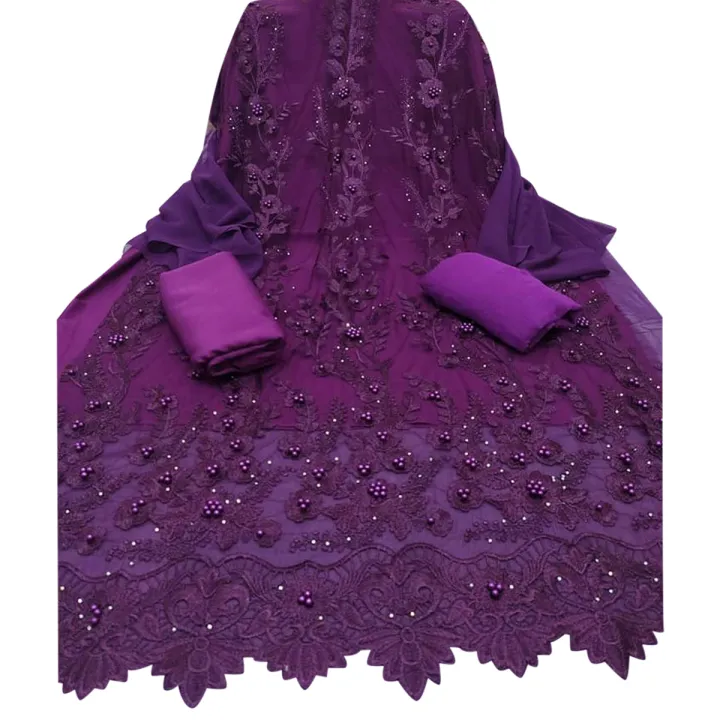 Kusiana%20Georgette%20Embroidery%20Work%20Shalwar%20Kameez%20For%20Women%20-%20Image%203