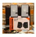 D7 Speaker by New Micro lab Direct Assembling in China Multimedia Powerful Mini Black or white Color with USB 2.0 channel Port Supported. 