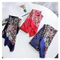 2023 Fashion Bandana Hair Scarf For Women Paisley Print Kerchief Silk Satin Head Scarfs Square Shawl Wraps Neck Scarves For Lady.