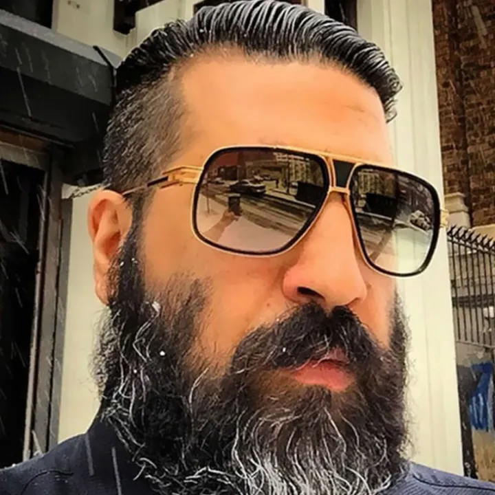 2021%20New%20Couple%20Flat%20Top%20Luxury%20Driving%20Sunglasses%2018K%20Gold%20Big%20Frame%20Square%20Women%20Sunglasses%20Shades%20Brad%20Pitt%20Men%20Sun%20Glasses%20-%20Image%203