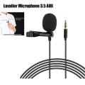 3.5 AUX Mini Lavalier Lapel Microphone Omnidirectional Mic with Clip On Model: GL-119. 