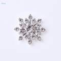 10Pcs Crystal Flower Button DIY Accessories Scrapbook Rhinestone Flatback Embellishment Hair. 