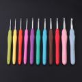 OOTDTY Ergonomic Multi Color Crochet Hooks Yarn Knitting Needles with Case Tool 2 2.5 3 3.5 4 4.5 5 5.5 6 7 8mm.