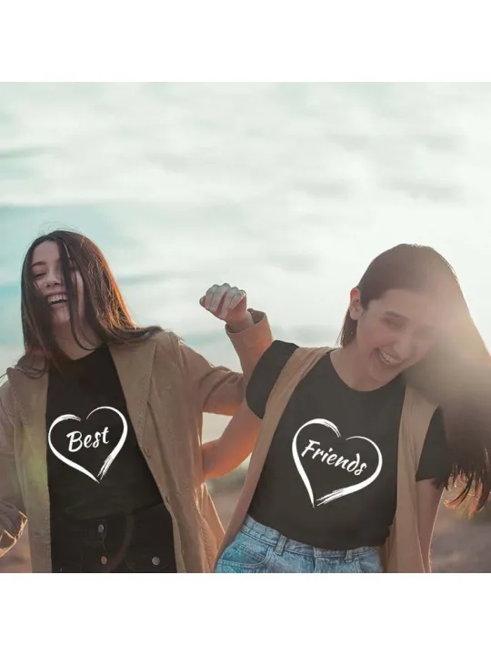 Fashion%20Women%20Best%20Friends%20T-shirt%20BFF%20Shirt%20BFF%20Matching%20Tee%20Friends%20Gift%20Tshirt%20Camiseta%20Feminina%20Top%20Girls%20Besties%20Shirts%20-%20Image%204